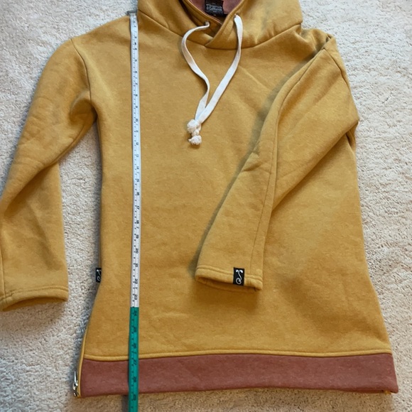 GRASSROOTS CALIFORNIA hoodie hooded sweatshirt w/ pockets, Heather gold, small - Picture 12 of 13